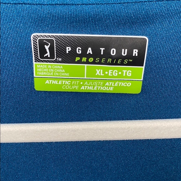 PGA Tour Golf Polo Teal XL - Picture 2 of 2